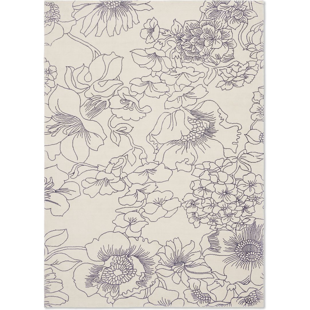 Linear Floral Blue